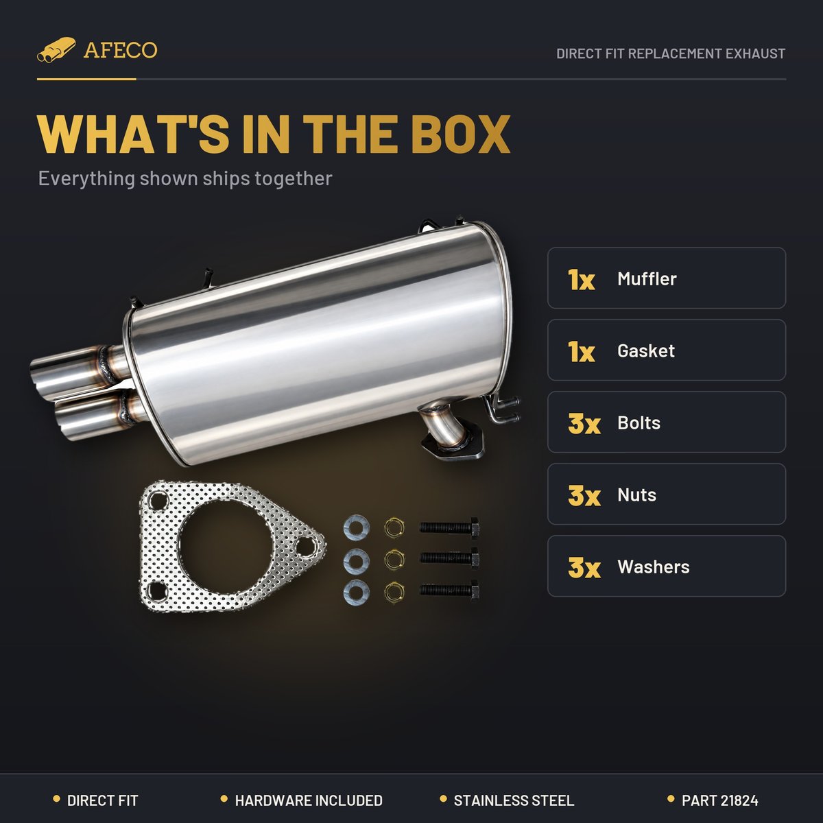 What is in the box with AFECO 21824