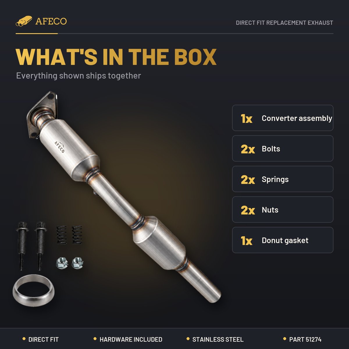 What is in the box with AFECO 51274
